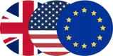 Logo de los índices de países disponibles para operar en Exness